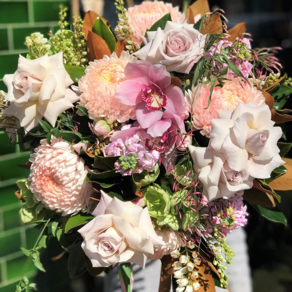 Jasmine flower arrangement by Flowers by Teresa